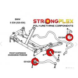 Strongflex reactie draagarm rubber set voorzijde Geel BMW 5