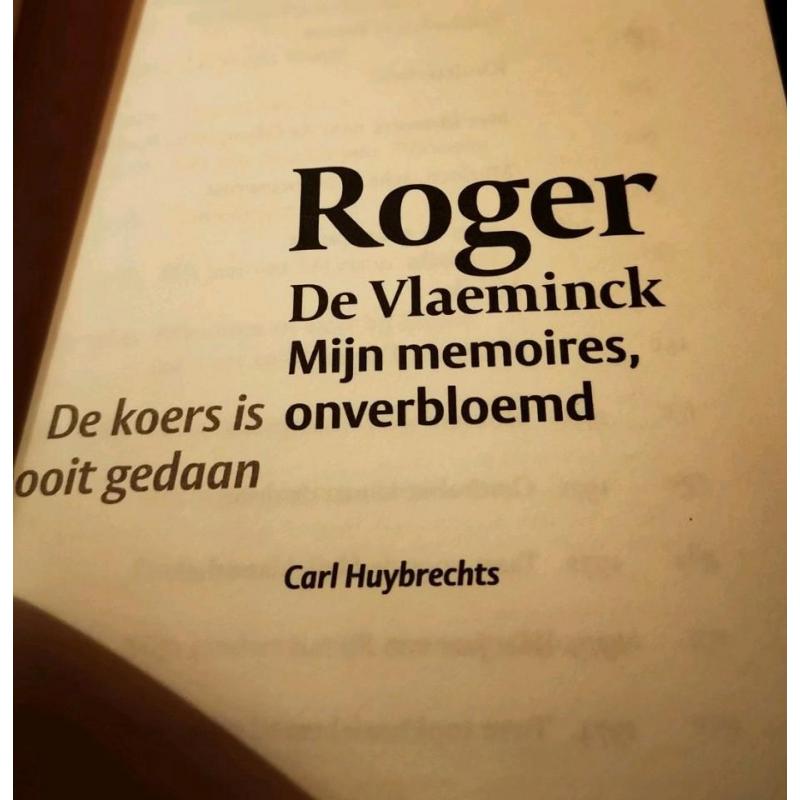 Roger De Vlaeminck mijn memoires onverbloemd