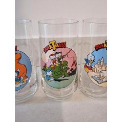 Vintage Ducktales (Disney) glazen, volledige set