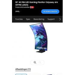 Samsung Odyssey ARK  LS55CG97WNUXEN ( NIEUW )