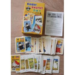 2 bord-en kaartspelen vanaf 3 jaar Kinderkwartet/Ganzenbord